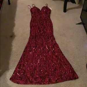 Burgundy Prom Dress